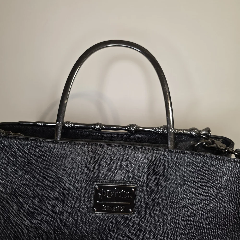 Harry Potter x Loungefly Deathly Hallows Structured Satchel - Picture 4 of 10